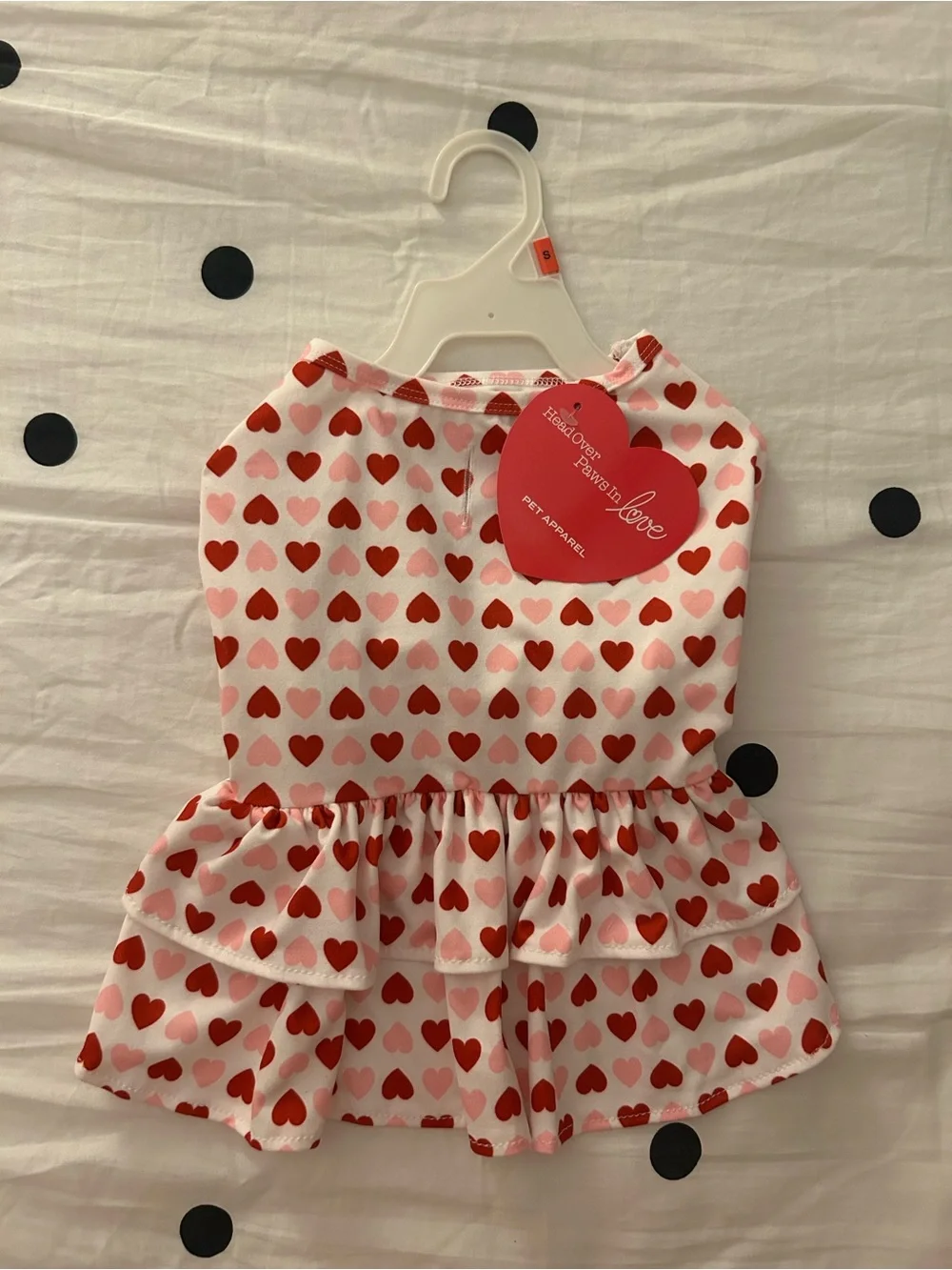 Heart Print Pet Dress 🩷❤️